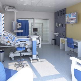 Medical Patient Room 3 model